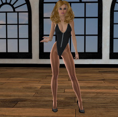 обоя 3д графика, люди , people, блондинка, взгляд, девушка