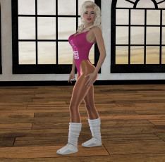 Картинка 3д+графика люди+ people девушка взгляд