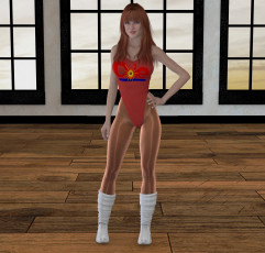 Картинка 3д+графика люди+ people взгляд девушка