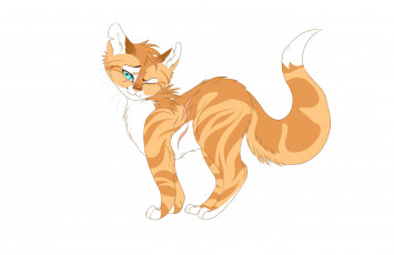 Картинка рисованные животные +коты животное белый фон киса