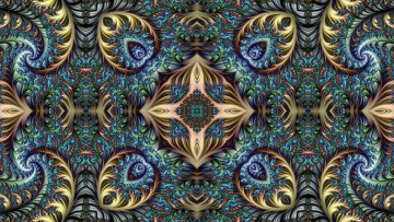 Картинка 3д+графика фракталы+ fractal цвета фон узор