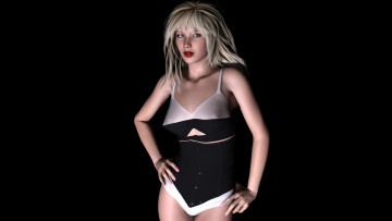 Картинка tiffany 3д+графика люди+ people взгляд девушка