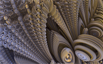 Картинка 3д+графика фракталы+ fractal узор фон цвета