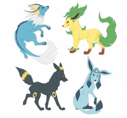 Обои картинки фото рисованные, животные,  сказочные,  мифические, белый, фон