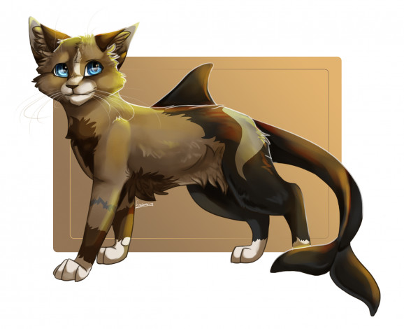 Обои картинки фото рисованные, животные,  сказочные,  мифические, животное, белый, фон