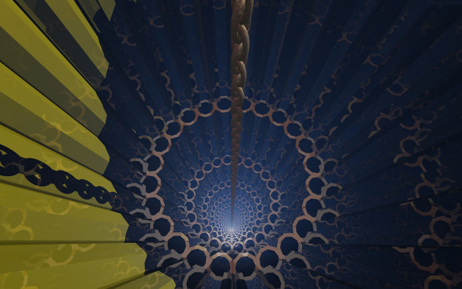 Обои картинки фото рисованные, абстракция, цепь