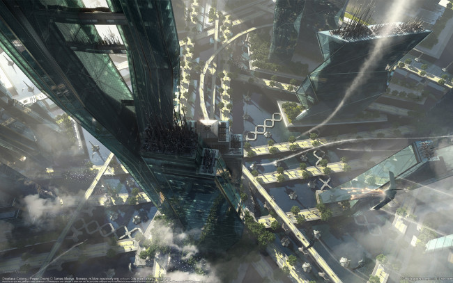 Обои картинки фото tamas medve, фэнтези, иные миры,  иные времена, архитектура, город, tamas, medve