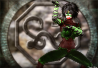 Картинка 3д+графика фантазия+ fantasy поза фон взгляд девушка