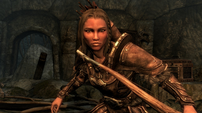 Обои картинки фото 3д графика, амазонки , amazon, фон, взгляд, девушка