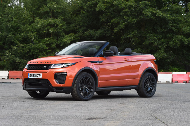 Обои картинки фото автомобили, range rover, uk-spec, convertible, evoque, range, rover, 2016г