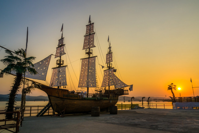 Обои картинки фото корабли, парусники, паруса, мачты