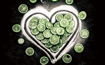 Картинка еда цитрусы сахар лайм сердечко