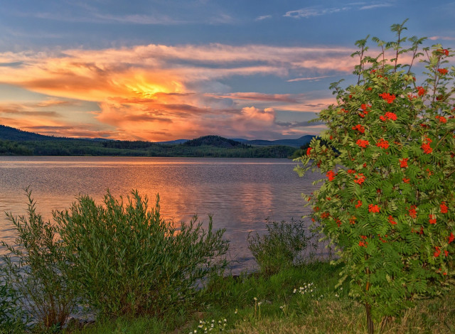 Обои картинки фото природа, восходы, закаты, простор