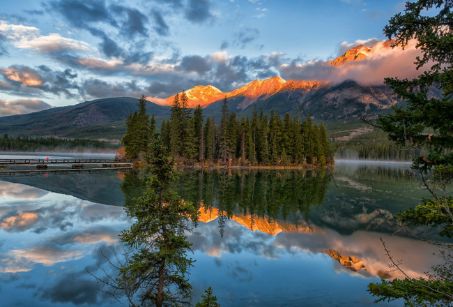 Обои картинки фото природа, реки, озера, горы, лес, река