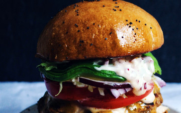 Картинка еда бутерброды +гамбургеры +канапе гамбургер