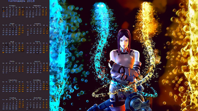 Обои картинки фото календари, видеоигры, пузырь, взгляд, девушка