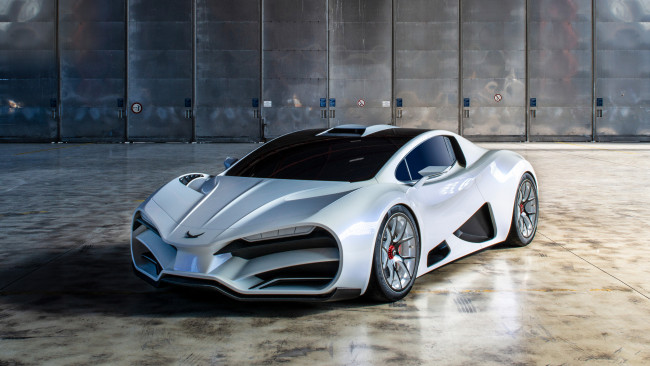 Обои картинки фото milan red , 2018, автомобили, 3д, milan, red, hyper, car, карбон, гиперкар