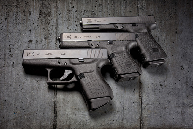 Обои картинки фото glock family, оружие, пистолеты, ствол