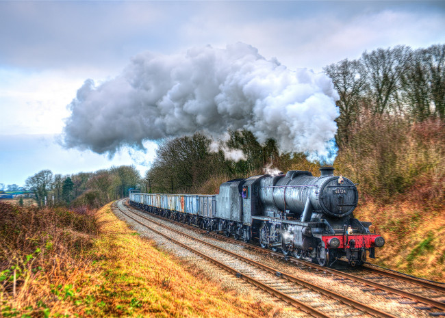 Обои картинки фото техника, паровозы, состав, локомотив