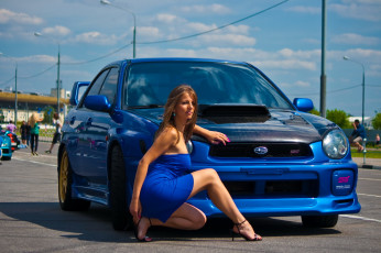 Картинка автомобили -авто+с+девушками фон взгляд девушка