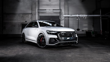 Картинка 2019+abt+audi+q8 автомобили audi abt 2019 универсал белый тюнинг q8