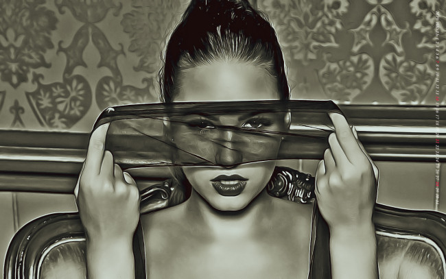 Обои картинки фото календари, компьютерный дизайн, девушка, 2019, calendar, женщина, взгляд