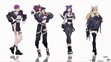 Картинка видео+игры league+of+legends kda ahri akali kaisa evelyn