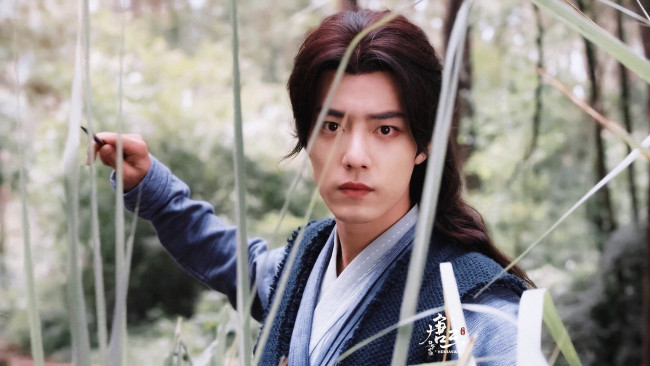 Обои картинки фото кино фильмы, douluo continent, тан, сань, оружие, камыши