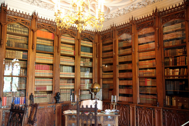 Обои картинки фото интерьер, дворцы,  музеи, замок, библиотека