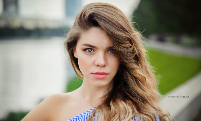 Обои картинки фото девушки, - лица,  портреты, блондинки, голубые, глаза, лицо, сергей, ефремов, виктория, портрет