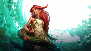 обоя видео игры, age of magic, девушка, эльф, магия