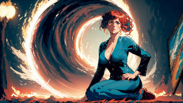 Картинка аниме магия +колдовство +halloween нейросети графика нейроарт ai art нейронные сети рисунки нейро искусство