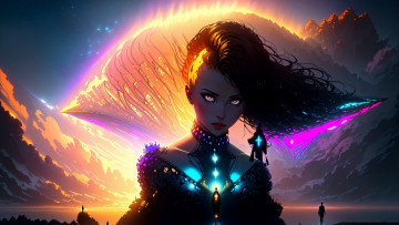 Картинка аниме магия +колдовство +halloween нейросети графика нейроарт ai art нейронные сети рисунки нейро искусство