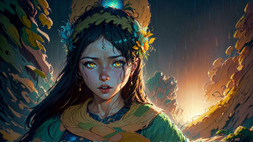 Картинка аниме пейзажи +природа нейросети графика нейроарт ai art нейронные сети рисунки нейро искусство