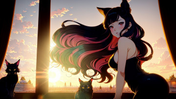 Картинка аниме животные +существа нейросети графика нейроарт ai art нейронные сети рисунки нейро искусство