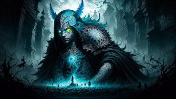 Картинка фэнтези существа нейросети графика нейроарт ai art нейронные сети рисунки нейро искусство