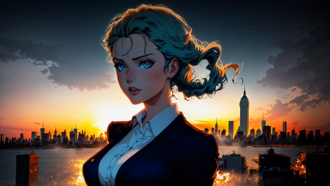 Обои картинки фото аниме, город,  улицы,  интерьер,  здания, нейросети, графика, нейроарт, ai, art, нейронные, сети, рисунки, нейро, искусство