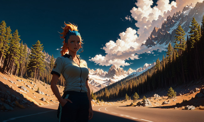 Обои картинки фото аниме, пейзажи,  природа, нейросети, графика, нейроарт, ai, art, нейронные, сети, рисунки, нейро, искусство