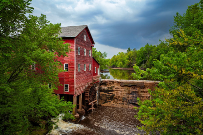 Обои картинки фото the dells mill, разное, мельницы, the, dells, mill