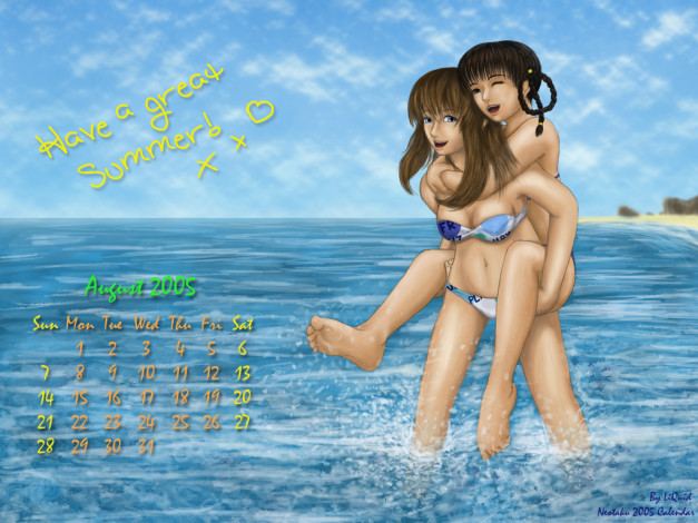 Обои картинки фото календари, аниме