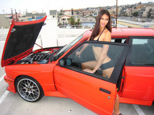 Картинка автомобили авто девушками