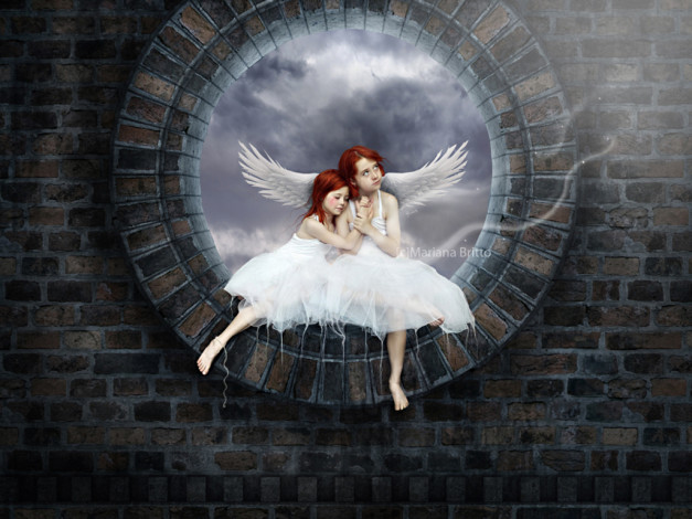 Обои картинки фото фэнтези, ангелы