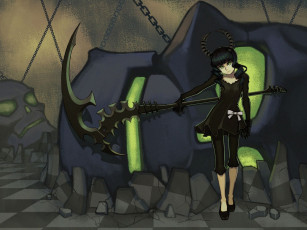 Картинка аниме black rock shooter