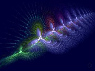 Картинка 3д графика fractal фракталы фрактал цвета узор