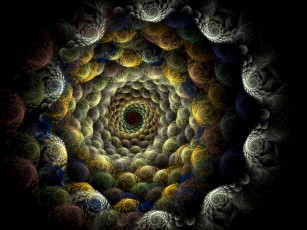 Картинка 3д графика fractal фракталы тёмный фрактал узор