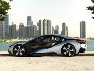 Картинка bmw i8 concept автомобили