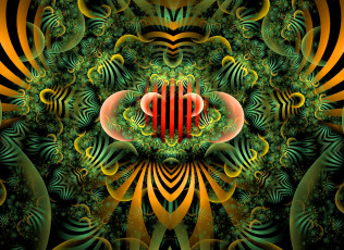 Картинка 3д графика fractal фракталы цвета тёмный фрактал узор