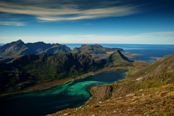 Картинка природа побережье горы море