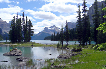 Картинка jasper national park природа реки озера озеро