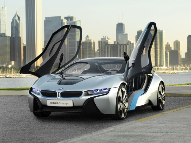 Обои картинки фото bmw, i8, concept, автомобили